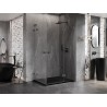 Mexen Lunar L Дуо душ кабина врата дясна 120 x 100 см, прозрачна, gun metal