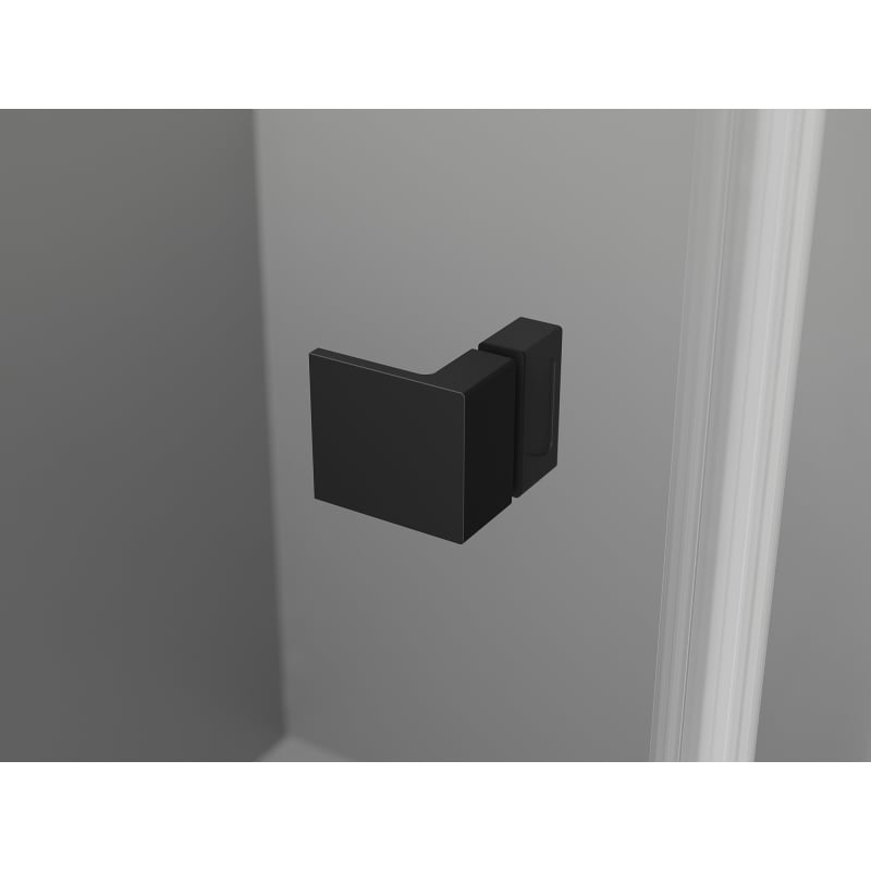 Mexen Lunar L Душ кабина Duo с панти, дясна, 75 x 70 см, прозрачна, черна - 834L-075P-070L-70-00