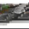 Mexen Mario гранитна мивка 2-камера 820 x 436 мм, сива, черен сифон - 6504822000-71-B