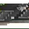 Mexen Mario гранитна мивка 2-камера 820 x 436 мм, сива, черен сифон - 6504822000-71-B
