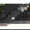Mexen Mario гранитна мивка 2-коморна 820 x 436 мм, черно/сребърно металик, черен сифо - 6504822000-73-B