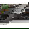 Mexen Mario гранитна мивка 2-коморна 820 x 436 мм, черен/златен металик, черен сифо - 6504822000-75-B