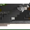 Mexen Milo гранитна мивка 1-коморна 435 x 410 mm, черна на точки, черен сифонин - 6505441000-76-B