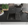 Mexen Enzo гранитна кухненска мивка с една камера и отцедник 576 x 465 mm,