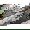 Mexen Enzo мивка от гранит 1-коморна с дренаж 576 x 465 мм, черен/златен металик, черен сифони - 6506571005-75-B