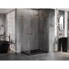 Mexen Lunar L Душ кабина Duo с отваряща се врата, дясна 75 x 70 см, прозрачна,