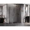 Mexen Lunar L Душ кабина Duo с отваряща се врата, дясна 75 x 70 см, прозрачна,