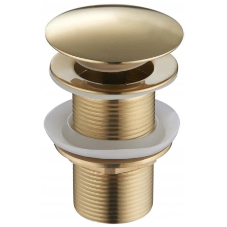 Mexen щепсел щрак-клик кръгъл, златен - 79910-50