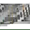 Mexen Mist L отваряща се душ врата 90 cm, прозрачна, златна - 8A4L-090-000-50-00