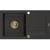 Mexen Pablo гранитна кухненска мивка с 1 корито и отцедник 752 x 436 mm,