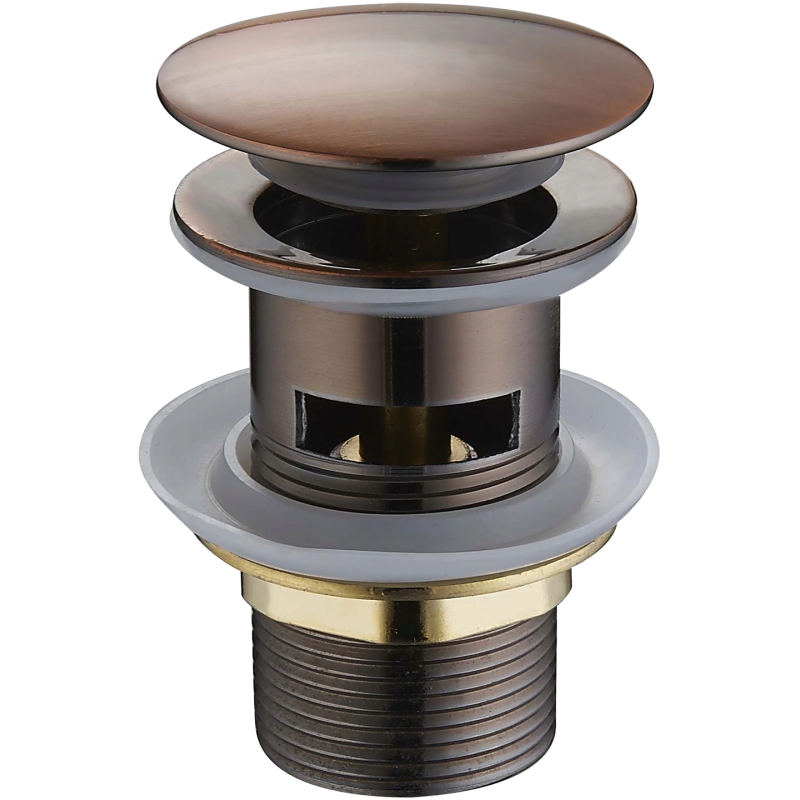 Mexen клик-клак кръгъл с преливник, антична мед - 79920-45