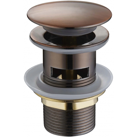 Mexen клик-клак кръгъл с преливник, антична мед - 79920-45