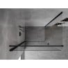 Mexen Mist-B душ кабина с отваряща се врата 75 x 110 см, прозрачна, черен - 8A2T-075-110-70-00