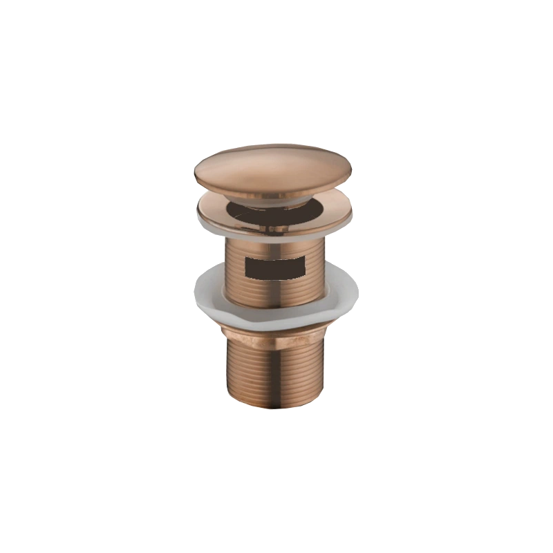 Mexen корк click-clack кръгъл с преливник, розово злато - 79920-60