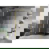 Mexen Mist-B душ кабина с панти 80 x 80 см, прозрачна, злато мат - 8A2T-080-080-55-00