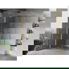 Mexen Mist-B душ кабина с панти 80 x 80 см, прозрачна, злато мат - 8A2T-080-080-55-00
