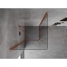 Mexen Mist-B Duo душ кабина с отварящи се врати 80 x 80 см, прозрачна, матирана мед - 8A2-080-080-65-00