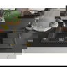 Mexen Elias гранитна мивка 1-коморова с отцеждаща плоча 795 x 480 mm, черен накапан, златен сифон - 6511791005-76-G
