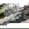 Mexen Elias гранитна мивка 1-коморова с отцеждаща плоча 795 x 480 mm, черен накапан, златен сифон - 6511791005-76-G