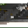 Mexen Elias гранитна мивка 1-коморова с отцеждаща плоча 795 x 480 mm, черен накапан, златен сифон - 6511791005-76-G
