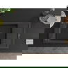 Mexen Elias гранитна мивка с 1 отделение и отцедник 795 x 480 mm, черен с пръски, черен сифон - 6511791005-76-B