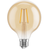 Mexen Vintis LED крушка с нажежаема жичка E27, G95, 2W, Топла - 2200K, 180 lm, кехлибар
