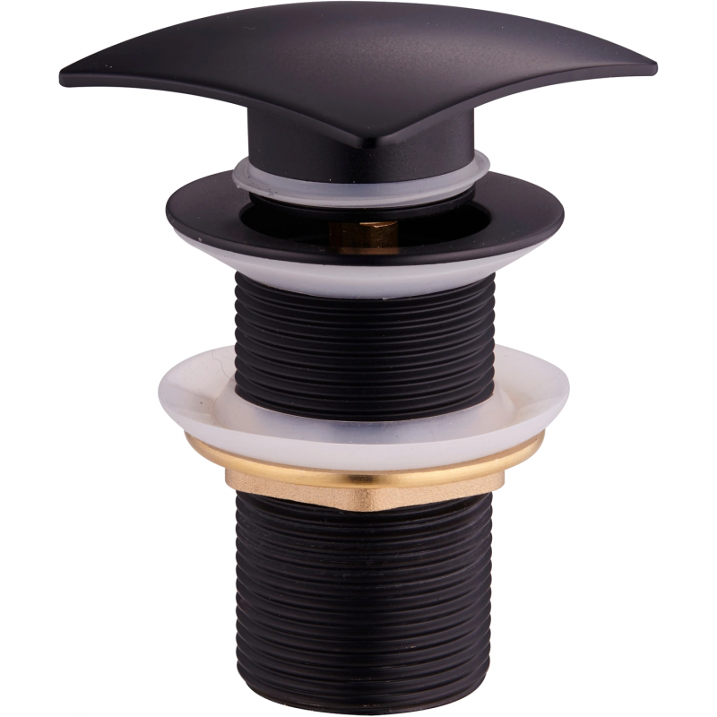 Mexen квадратен клик-клак стопер, черен - 79916-70