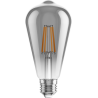 Mexen Vintis LED филаментна крушка E27, ST64, 6W, Топла - 2200K, 450 lm, димна - L152-E27-0622-70
