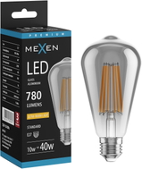 Mexen Vintis LED нажежаема крушка E27, ST64, 10W, Топла - 2200K, 780 lm, опушена - L152-E27-1022-70