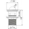 Mexen кран klik-klak с преход, хром - 79923-00
