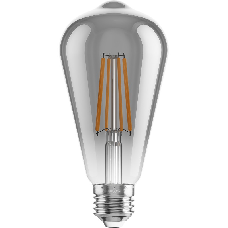 Mexen Vintis LED филаментна крушка E27, ST64, 8W, Топла - 2700K, 680 lm, опушена - L152-E27-0827-70