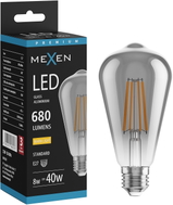 Mexen Vintis LED филаментна крушка E27, ST64, 8W, Топла - 2700K, 680 lm, опушена - L152-E27-0827-70
