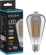 Mexen Vintis LED нажежаема жичка E27, ST64, 10W, Топло - 2700K, 780 lm, пушечен - L152-E27-1027-70