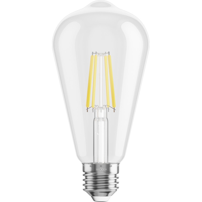 Mexen Vintis LED спираловидна крушка E27, ST64, 4W, Студена - 6500K, 470 lm, прозрачна