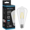 Mexen Vintis LED спираловидна крушка E27, ST64, 4W, Студена - 6500K, 470 lm, прозрачна