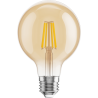 Mexen Vintis LED филаментна крушка E27, G80, 4W, Топла - 2200K, 400 lm, кехлибар - L155-E27-0422-50