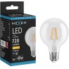 Mexen Vintis LED филментна крушка E27, G80, 6W, Топла - 2700K, 720 lm, прозрачна - L155-E27-0627-00