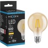 Mexen Vintis LED нажежаема жичка крушка E27, G80, 6W, Топла - 2700K, 400 lm, кехлибар