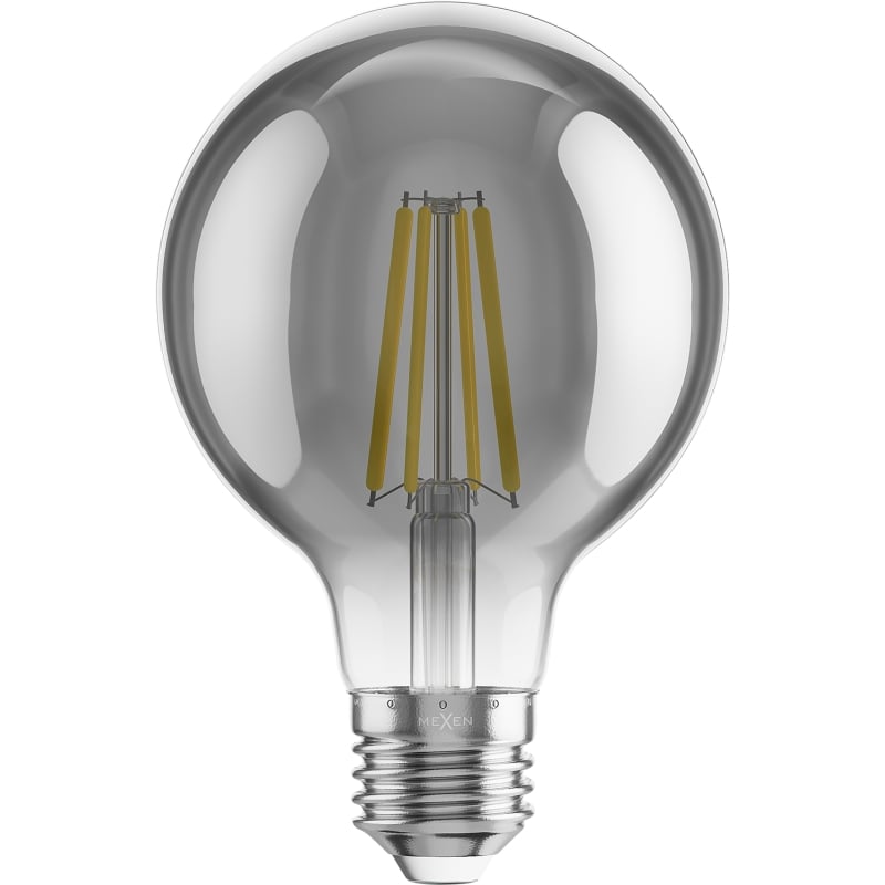 Mexen Vintis LED E27 крушка с нишкова жичка, G80, 8W, Топла - 2700K, 680 lm, опушена
