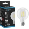 Mexen Vintis LED филаментна крушка E27, G80, 6W, Нейтрална - 4000K, 720 lm, прозрачна