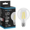 Mexen Vintis LED филамент крушка E27, G80, 10W, неутрална - 4000K, 1320 lm, прозрачна