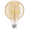 Mexen Vintis LED филаментна крушка E27, G125, 4W, Топла - 2200K, 400 lm, кехлибар