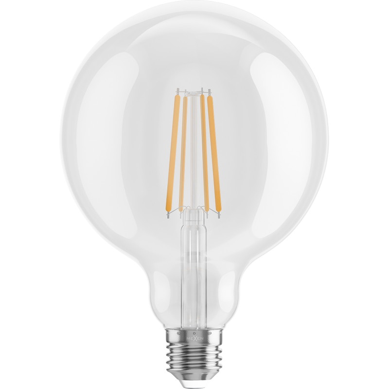 Mexen Vintis LED крушка с нажежаема жичка E27, G125, 8W, Топла - 2700K, 1055 lm, прозрачна