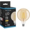 Mexen Vintis LED Крушка с нажежаема жичка E27, G125, 8W, Топла - 2700K, 750 lm, кехлибар