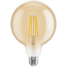 Mexen Vintis LED Крушка с нажежаема жичка E27, G125, 8W, Топла - 2700K, 750 lm, кехлибар