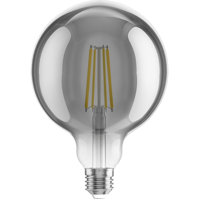 Mexen Vintis LED филаментна крушка E27, G125, 8W, Топла - 2700K, 680 lm, опушен - L158-E27-0827-70