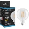 Mexen Vintis LED лампа филамент E27, G125, 12W, Топла - 2700K, 1560 lm, прозрачна - L158-E27-1227-00