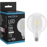 Mexen Vintis LED нажежаема жичка E27, G125, 6W, Неутрална - 4000K, 720 lm, прозрачна