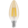 Mexen Vintis LED крушка с нажежаема жичка E14, C35, 4W, Топло - 2200K, 400 lm, кехлибар