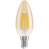 Mexen Vintis LED филамент крушка E14, C35, 6W, Топла - 2200K, 600 lm, кехлибар - L154-E14-0622-50
